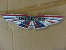 ASTON MARTIN POLISHED ALUMINIUM HANGING SIGN