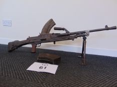 ORIGINAL WW2 Enfield Mk 1 . 303 BREN (Light Machine Gun) Dated 1942 Deactivated