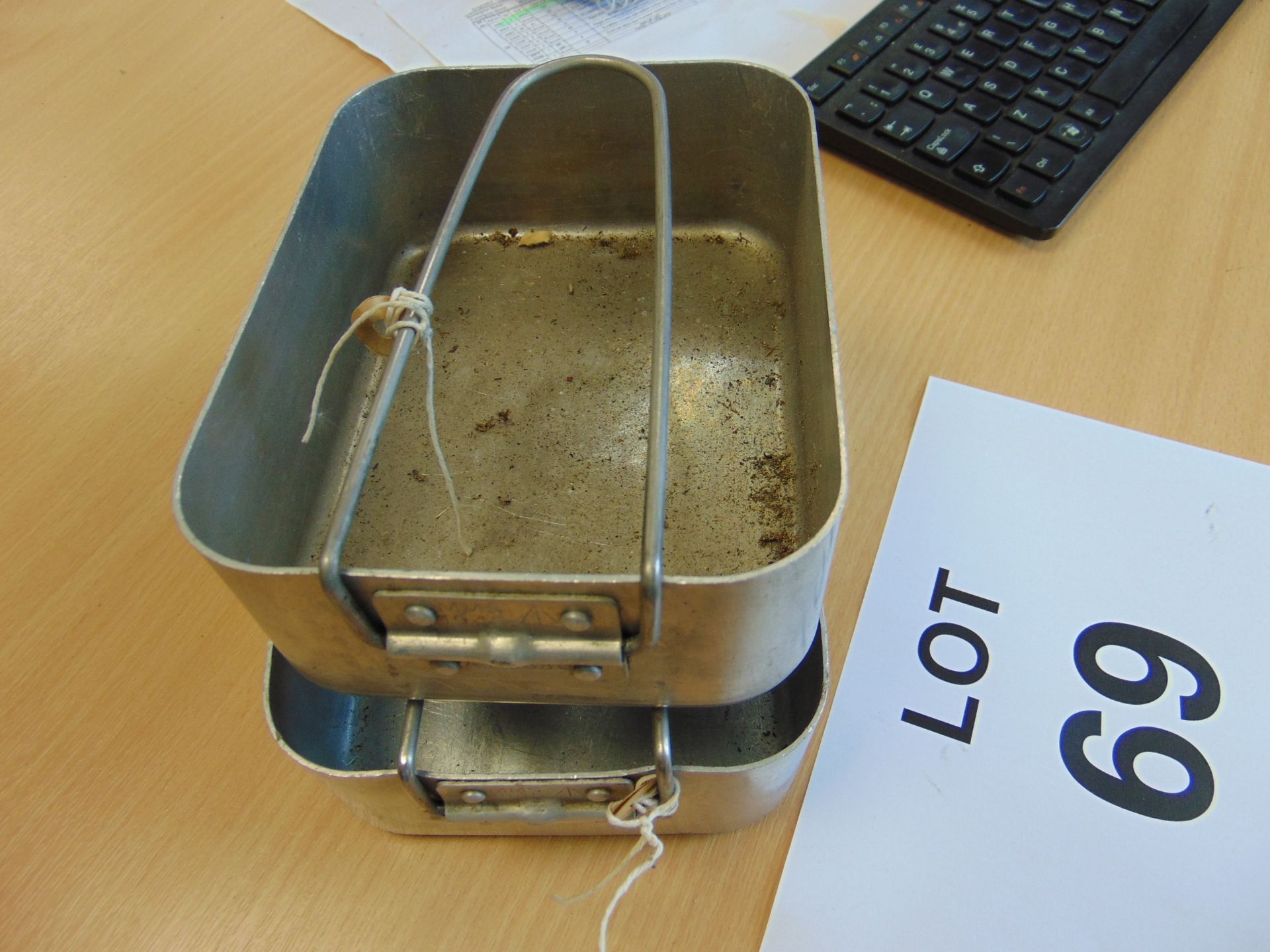 1 x Pair of Genuine original WW2 dated (1945) MMS Mess tins - Image 2 of 5