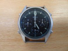 V.Rare Seiko Gen1 Pilots Chrono RAF Harrier Force Issue Nato Markings,Date 1986, New Battery & Strap