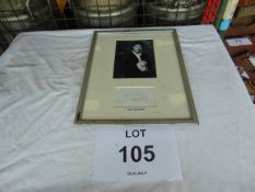 Very Nice Signed and Frame Picture of Cliff Richards