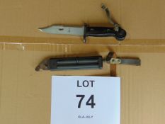 AK 47 BAYONET C/W SCABARD, WIRE CUTTER, ETC