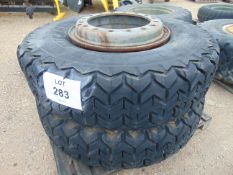 2 x Michelin XV 1400 R 24 385/95 R 24 on Rims