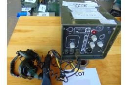 CLANSMAN SRV 353 RT 353 TRAINING RADIO C/W HAND SET AND HEAD SET