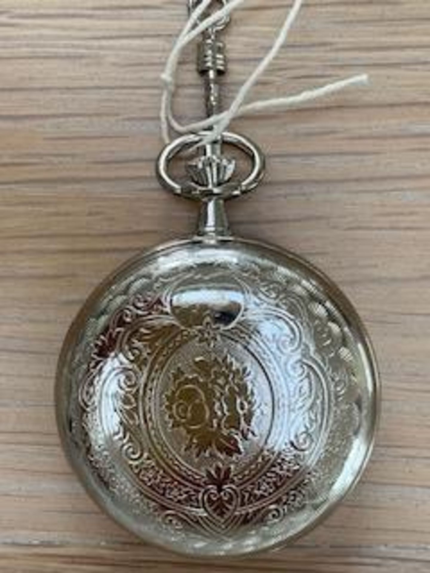 JEAN PIERRE SWITZERLAND POCKET WATCH & CHAIN - Image 8 of 8