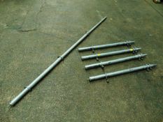 5x Aluminium Telescopic Masts
