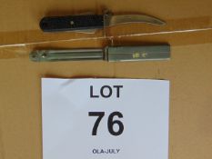 V. RARE ROGERS RAF ISSUE AIRCREW ESCAPE KNIFE IN SAFETY SCABARD