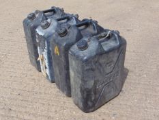 4 x 20 Litre Water Jerry Cans