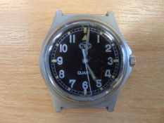 Very Nice CWC W10 British Army Service Watch Nato Markings, Date 1998, New Battery & Strap