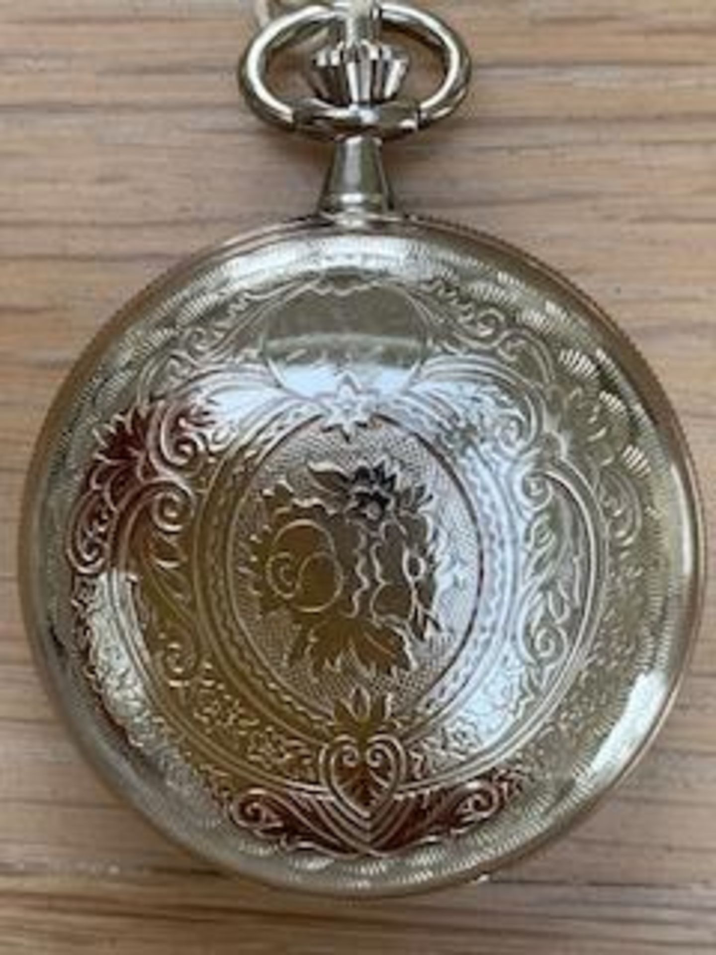 JEAN PIERRE SWITZERLAND POCKET WATCH & CHAIN - Image 6 of 8