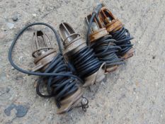 4 x Land Rover Lucas Inspection Lamp Light Series Defender Wolf Military Lightweight etc