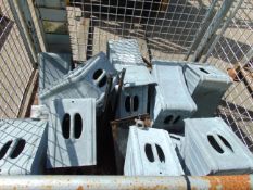 16 x Galvanised HGV Vehicle Wheel Chocks
