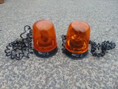 2 x Britax 394 Rotating Magnetic Beacons