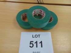 3 x Rolls of New Unissued Scapa Green MoD Fabric Repair Tape