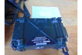 1x Clansman Transmitter Receiver U/RT 351 c/w Back Pack Frame, Battery and Accessory bag