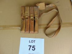 RARE ORIGINAL US THOMPSON LEATHER STICK MAGAZINE AMMO POUCH