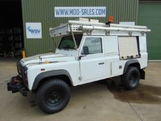 2011 Land Rover Defender 110 Puma hardtop 4x4 Utility vehicle (mobile workshop) with hydraulic winch