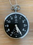 CWC 0555 MECHANICAL ROYAL NAVY DECK WATCH NATO NUMBERS DATE 1996 SN.040 ** NO GLASS**