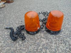 2 x Britax 394 Rotating Magnetic Beacons