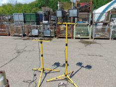500w Twin Halogen Floodlight C/W Telescopic Tripod Stand