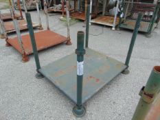 Standard MoD Heavy Duty Steel Stacking Stillage, Fixed Tubular Corner Post with Braced Sheet