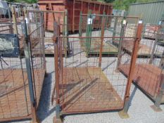 Steel Stacking Stillage with removeable sides and corner posts