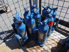 10 x Weber 3 ton Hydraulic Jacks