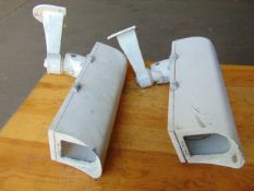 2 x Security Cameras c/w Brackets