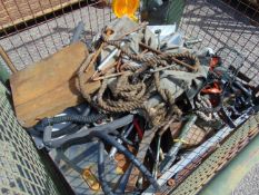 Tool Box, Canvas, Shackles, Rope etc