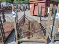 Large MoD Cage Side Steel Stacking Post Stillage as Shown, Size : L 2.12m W 1.10m H 1.40m