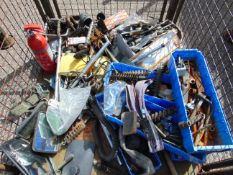 Mixed Tools, Mirrors, Tyre Inflators etc