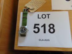 New and Unissued British Army W10 Service Watch Nato Numbers, Water Resistant to 5 ATM, Date 2006