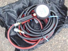 Schrader Tyre Inflator c/w Gauge and Hose Unissued
