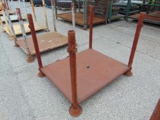 Standard MoD Heavy Duty Steel Stacking Stillage, Fixed Tubular Corner Post with Braced Sheet