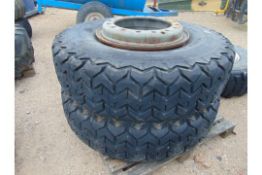 2 x Michelin XV 1400 R 24 385/95 R 24 on Rims