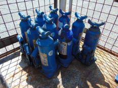 10 x Weber 3 ton Hydraulic Jacks