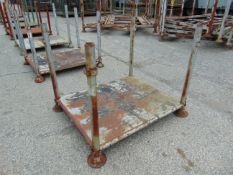 Standard MoD Heavy Duty Steel Stacking Stillage, Fixed Tubular Corner Post with Braced Sheet
