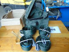 4 x New Unissued Winching Strops in Valise and Box