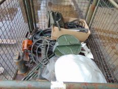1 x Stillage of Fighting Vehicle Spares inc Track Cable, Beacon, Oil Absorber, Radio Equipment etc