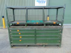 Heavy Duty Workshop Storage / Racking C/W Tool Drawers L 2.1 x W 0.65 x H 1.7m