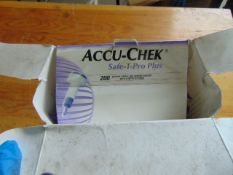 1 x Box of 200 Accu-Chek Safe T Pro Plus