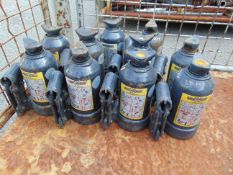 10 x Weber 3T Hydraulic Jacks
