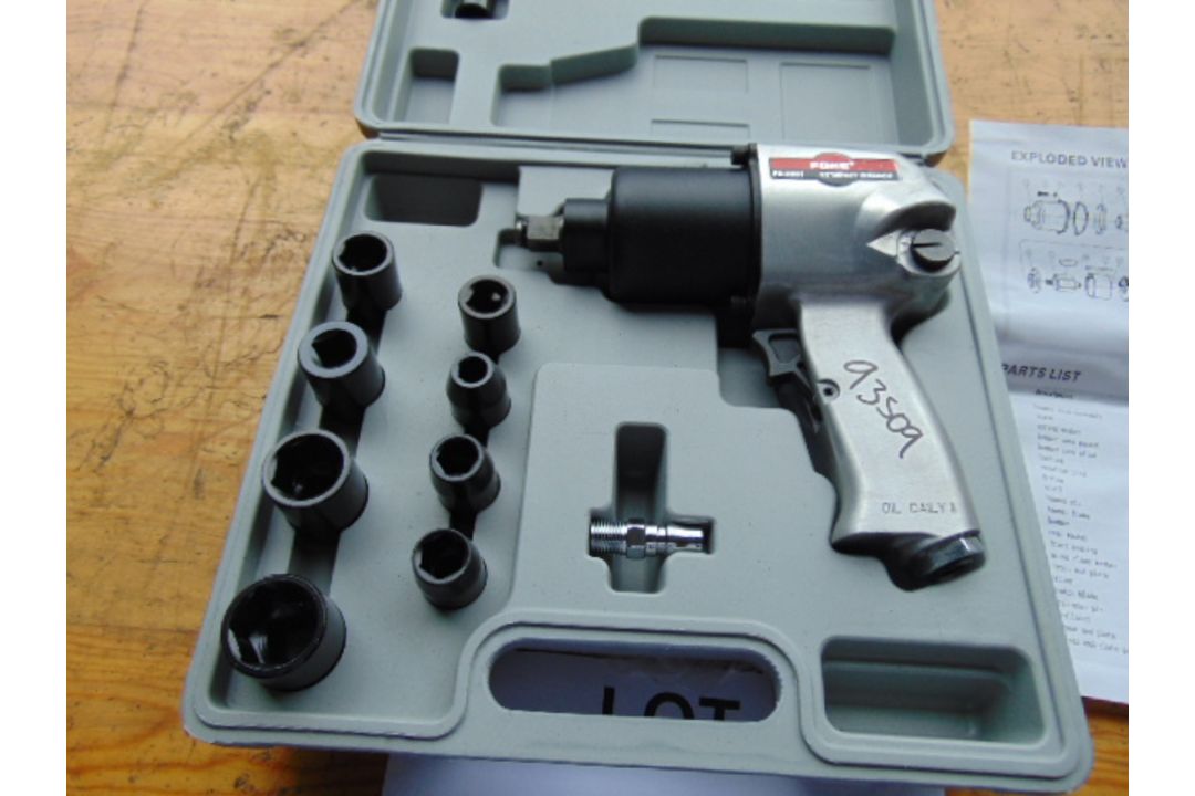 New Unissued Fore 1/2 inch Impact Wrench c/w Sockets etc - Image 2 of 5