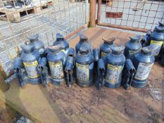 10 x Weber 3T Hydraulic Jacks