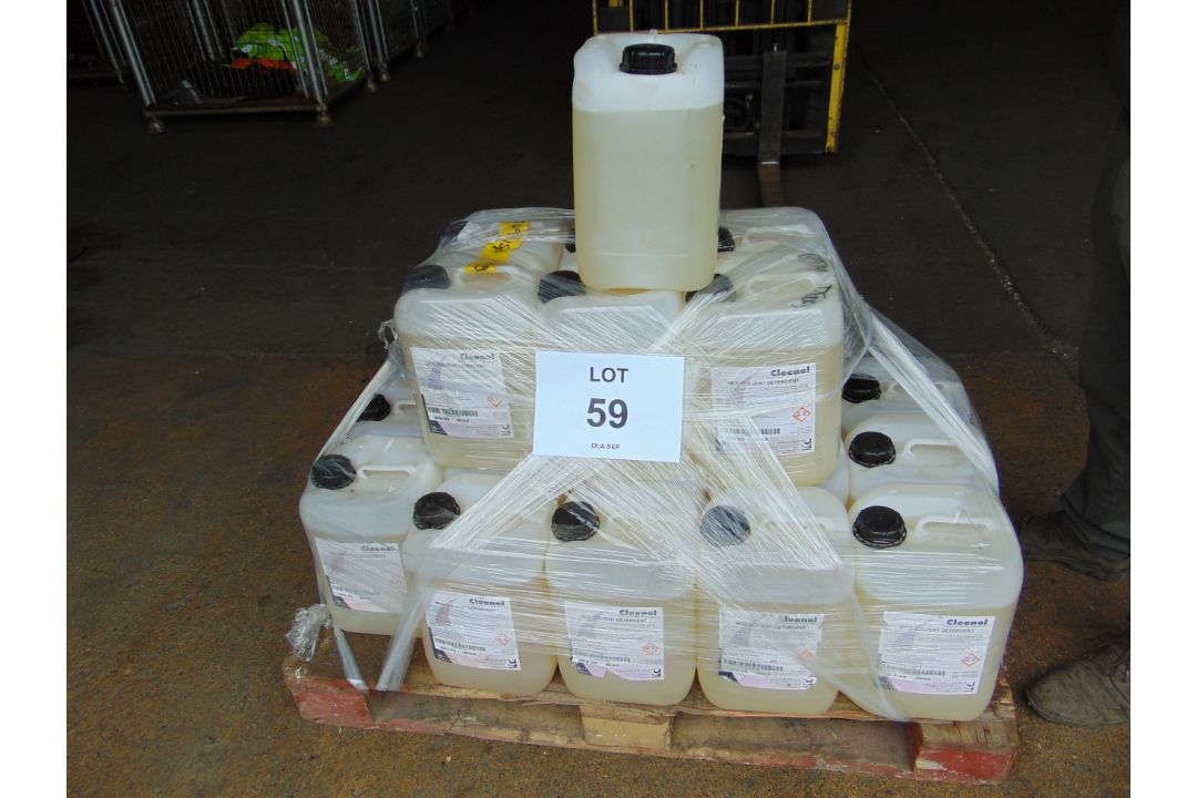 Unissued 25 x 10 Litre Drums of Cleenol MoD Solvent Detergents High Specification - Image 3 of 5
