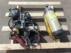 Interspiro Spiroguide II SCBA pack frame harness with Mask and 300 Bar Cylinder