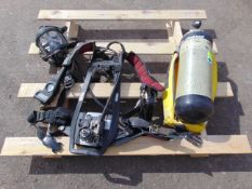 Interspiro Spiroguide II SCBA pack frame harness with Mask and 300 Bar Cylinder