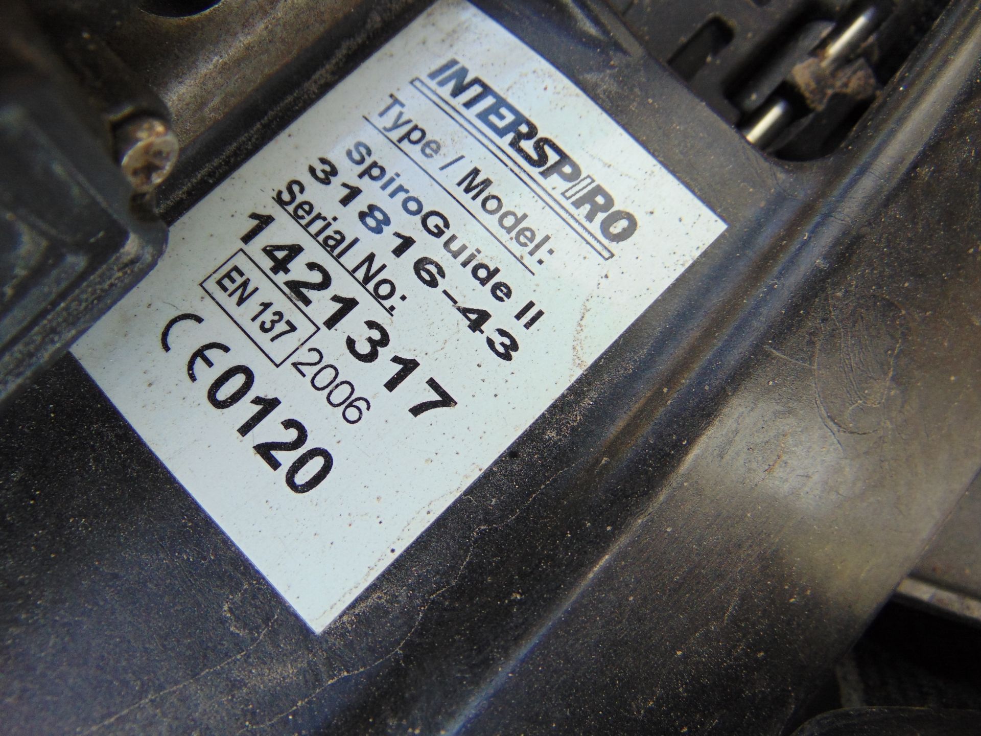 Interspiro Spiroguide II SCBA pack frame harness with Mask and 300 Bar Cylinder - Image 6 of 7