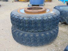 2 x Michelin X 1400 R 24 on Rims