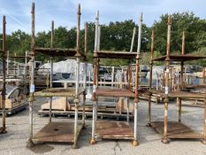 3x MoD Post Stacking Stillages, Size 1015 x 1220 x 1000 mm